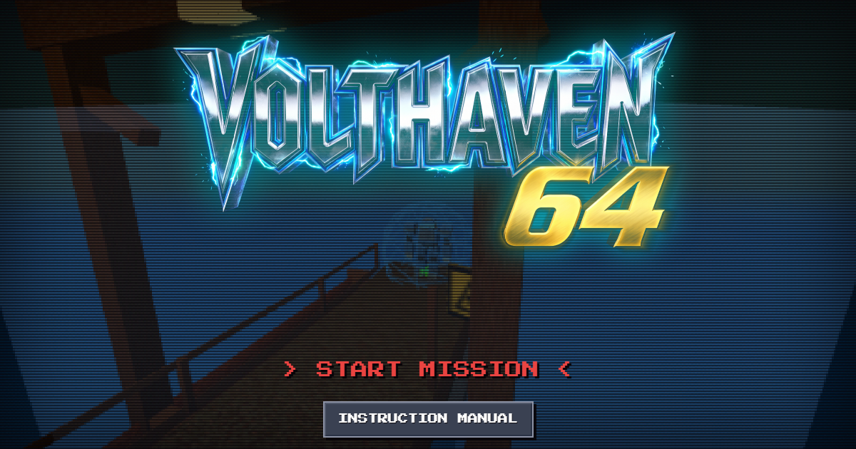 VOLTHAVEN 64 cover art in cyan and black